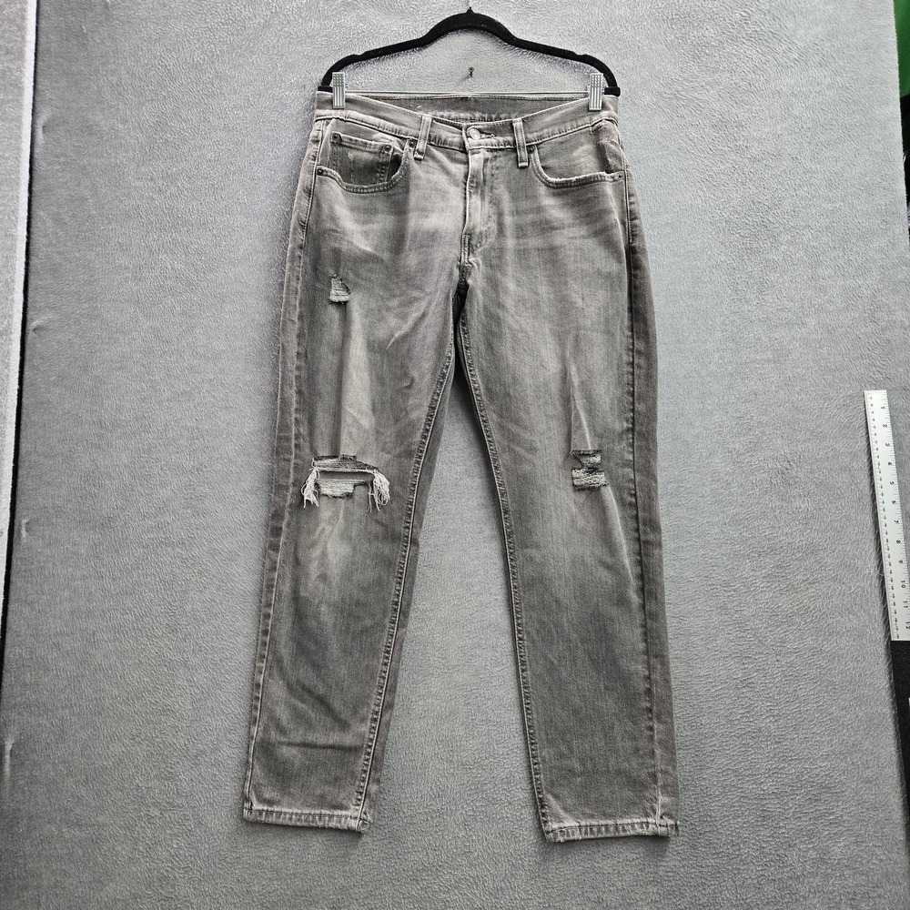 Levi's 531 Men Jeans 33X30 Gray Denim Athletic Slim Fit 29" Inseam READ